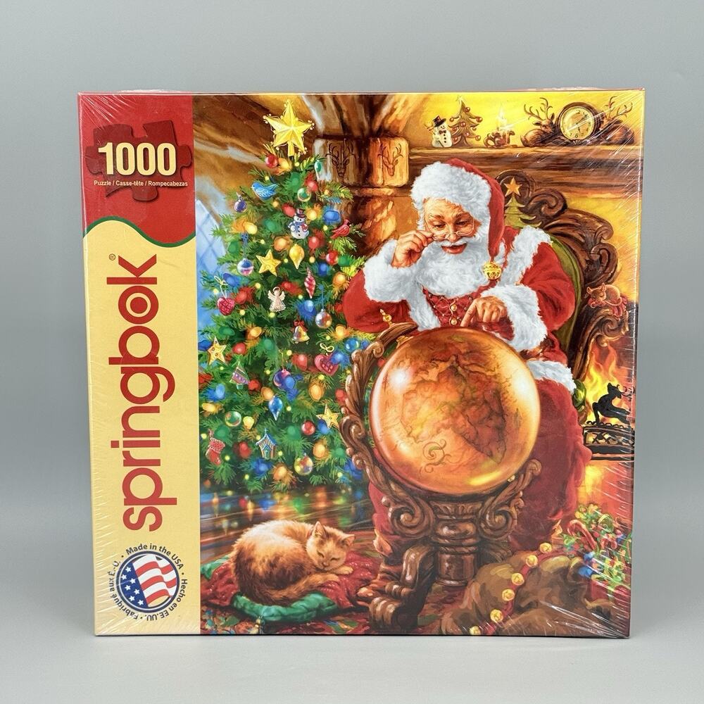Springbok Joy Around The World 1000 Pc Piece Jigsaw Puzzle Santa Sealed